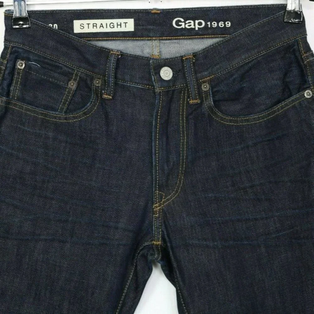 Gap 1969‎ Straight Jeans Dark 28 X 30 Actual 27 X 29.5